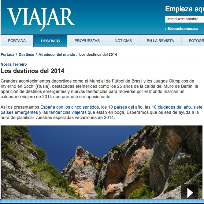 Enoturismo de Aragon en la Revista Viajar