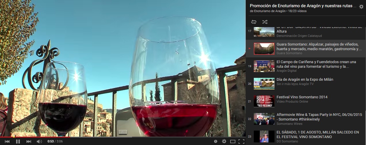 ¡Ya tenemos canal de youtube de Enoturismo de Aragón!