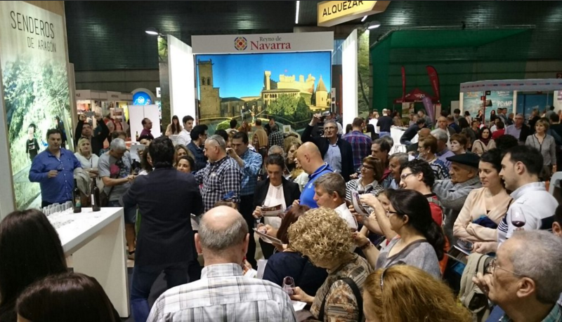 Los visitantes de Expovacaciones cataron las 4 rutas del vino de Aragón
