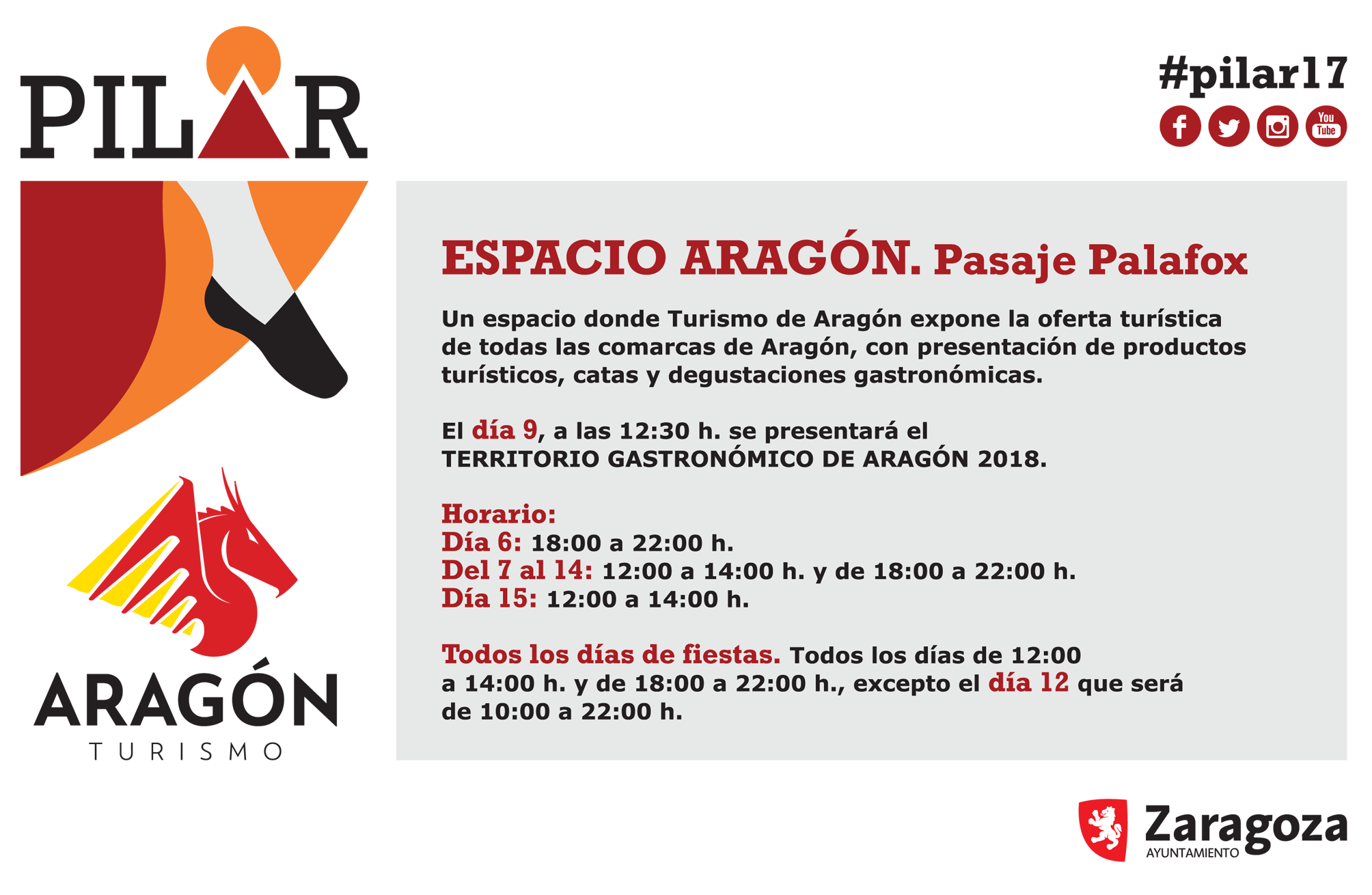 ¡Catas de Enoturismo de Aragón en las Fiestas del Pilar!